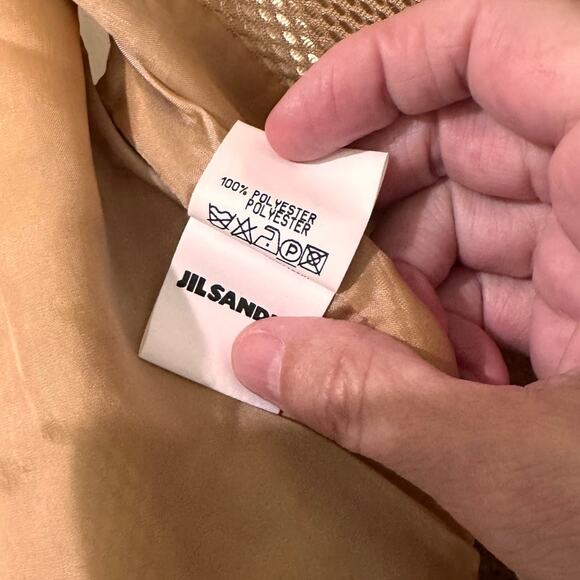 Vintage 1999 Jil Sander Women's Sleeveless Metallic Gold Mesh Vest, 2 (34) NWOT - Picture 4 of 11